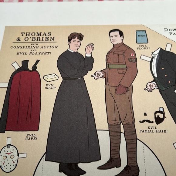 DowntonAbbey Fanatics! Uncut Downton Abbey paper dolls with Downton Abbey bingo - Picture 4 of 7